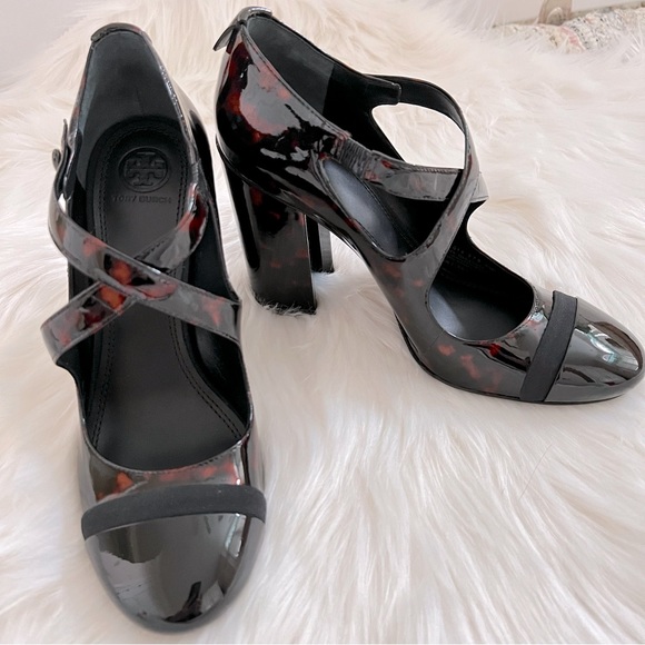NIB Tory Burch Amble Tortoise Criss Cross Pump - Picture 4 of 15
